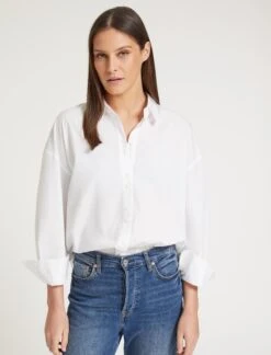 Sammy Organic Cotton Oversized Shirt - White -Cheap Closet Curation Store SU23 S70 SAMMY WHITE LS 58741