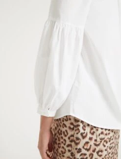 Ella Organic Cotton Shirt - White -Cheap Closet Curation Store SU23 S72 ELLA WHITE LS 60027