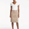 Sidney Cotton Twill Pencil Skirt - Leopard Print 2 Sidney Cotton Twill Pencil Skirt - Leopard Print -Cheap Closet Curation Store SU23 SK150 SIDNEY LEOPARDPRINT LS 648