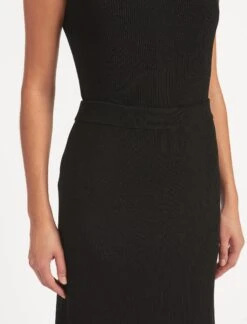 Tammy Rayon Rib Maxi Skirt - Black -Cheap Closet Curation Store SU23 SK159 TAMMY BLACK LS 1966