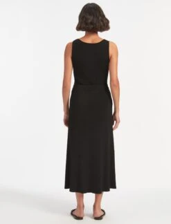 Tammy Rayon Rib Maxi Skirt - Black -Cheap Closet Curation Store SU23 SK159 TAMMY BLACK LS 1969