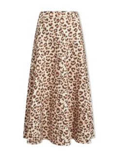 Sierra Cotton Maxi Skirt - Leopard Print -Cheap Closet Curation Store SU23 SK162 SIERRA LEOPARDPRINT CO