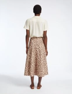 Sierra Cotton Maxi Skirt - Leopard Print -Cheap Closet Curation Store SU23 SK162 SIERRA LEOPARDPRINT LS 42009