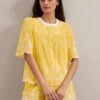 Bonnie Organic Cotton Blouse - Yellow White -Cheap Closet Curation Store SU24 B157 Alana YELLOWWHITE LS 799