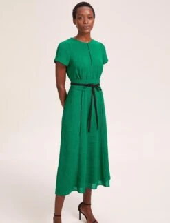 Rosie Techni Voile Maxi Dress - Emerald Green Black -Cheap Closet Curation Store SU24 D526 ROSIE EMERALDGREENBLACK LS 39105