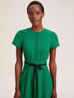 Rosie Techni Voile Maxi Dress - Emerald Green Black -Cheap Closet Curation Store SU24 D526 ROSIE EMERALDGREENBLACK LS 39117