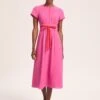 Rosie Techni Voile Maxi Dress - Hot Pink Crimson -Cheap Closet Curation Store SU24 D526 ROSIE HOTPINKCRIMSON LS 39818