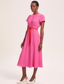 Rosie Techni Voile Maxi Dress - Hot Pink Crimson -Cheap Closet Curation Store SU24 D526 ROSIE HOTPINKCRIMSON LS 39874