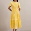 Alana Organic Cotton Maxi Dress - Yellow White -Cheap Closet Curation Store SU24 D630 ALANA YELLOW WHITE LS 1539