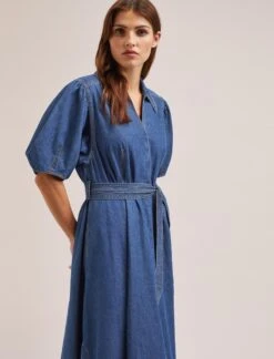 Wren Denim Maxi Dress - Light Blue -Cheap Closet Curation Store SU24 D634 WREN LIGHTBLUE LS 944