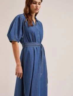 Wren Denim Maxi Dress - Light Blue -Cheap Closet Curation Store SU24 D634 WREN LIGHTBLUE LS 947