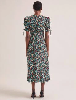 Ophelia Bias Cut Maxi Dress - Black Multi Tropical Floral Print -Cheap Closet Curation Store SU24 D635 OPHELIA BLACKMULTITROPICALFLORAL LS 1677copy