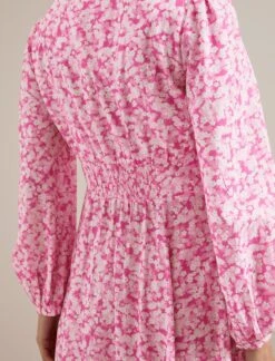 Cora Cotton Blend Maxi Dress - Hot Pink Blossom Print 11 Cora Cotton Blend Maxi Dress - Hot Pink Blossom Print -Cheap Closet Curation Store SU24 D636 CORA HOTPINKBLOSSOMPRINT LS 1114