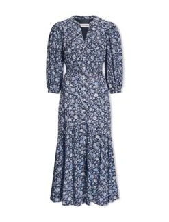 Aspen Cotton Blend Maxi Dress - Blue Ditsy Carnation Print 19 Aspen Cotton Blend Maxi Dress - Blue Ditsy Carnation Print -Cheap Closet Curation Store SU24 D639 ASPEN BLUEDITSYCARNATIONPRINT CO