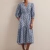 Aspen Cotton Blend Maxi Dress - Blue Ditsy Carnation Print 2 Aspen Cotton Blend Maxi Dress - Blue Ditsy Carnation Print -Cheap Closet Curation Store SU24 D639 ASPIN BLUEDITSY CARNATION PRINT LS 5853