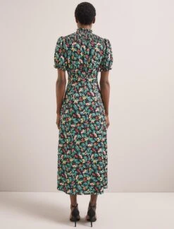 Irina Bias Cut Maxi Dress - Black Multi Tropical Floral Print -Cheap Closet Curation Store SU24 D641 IRINA BLACKMULTITROPICALFLORAL LS 1746