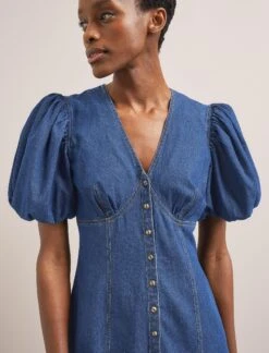 Este Denim Maxi Dress - Light Blue -Cheap Closet Curation Store SU24 D643 ESTE LIGHTBLUE LS 850