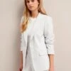 Jamie Linen Blend Blazer - Pearl -Cheap Closet Curation Store SU24 JK66 JAMIE PEARL LS 26076