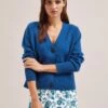 Caro Cotton Cardigan - Bright Blue -Cheap Closet Curation Store SU24 K135 CARO BRIGHTBLUE LS 1428