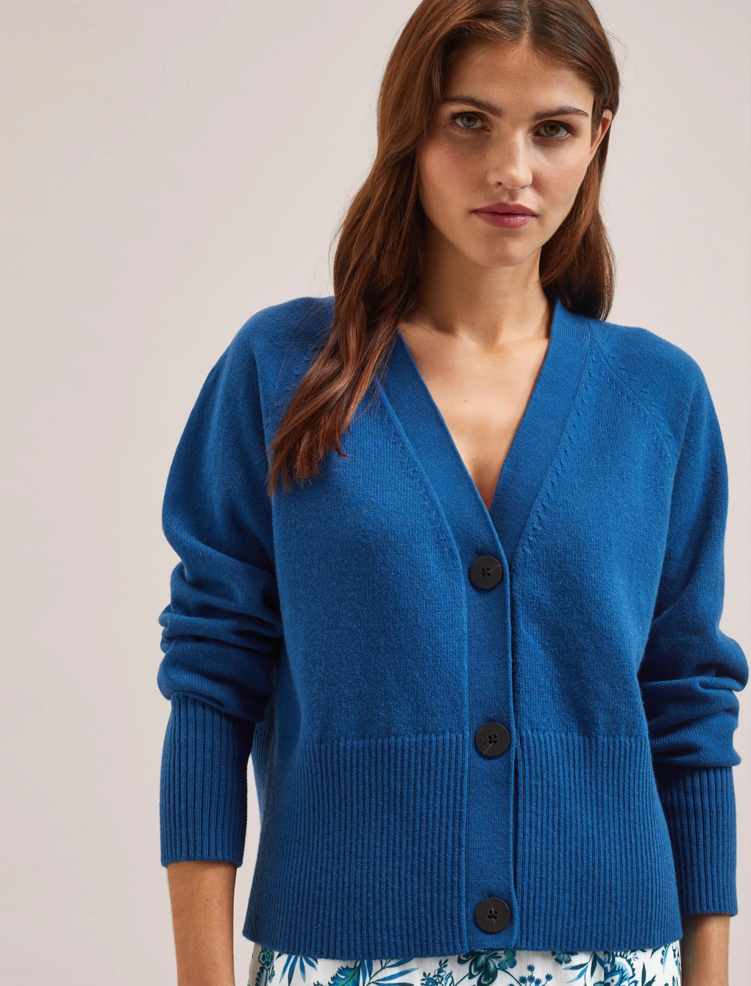 Caro Cotton Cardigan - Bright Blue 5 Caro Cotton Cardigan - Bright Blue - Image 3