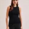 Tammy Cotton Blend Vest - Black -Cheap Closet Curation Store SU24 K150 TAMMY BLACK LS 2205