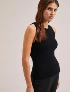 Tammy Cotton Blend Vest - Black -Cheap Closet Curation Store SU24 K150 TAMMY BLACK LS 2225