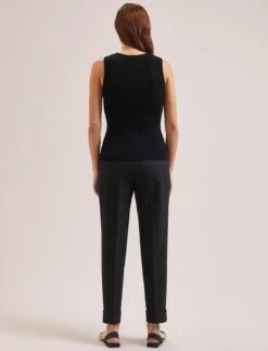 Tammy Cotton Blend Vest - Black -Cheap Closet Curation Store SU24 K150 TAMMY BLACK LS 2239