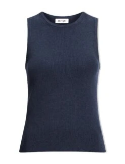 Tammy Cotton Blend Vest - Navy -Cheap Closet Curation Store SU24 K150 TAMMY NAVY CO