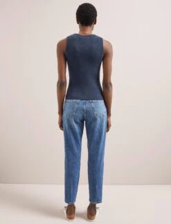 Tammy Cotton Blend Vest - Navy -Cheap Closet Curation Store SU24 K150 TAMMY NAVY LS 1851