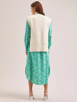 Janice Cotton Blend Funnel Neck Sleeveless Jumper - Cream -Cheap Closet Curation Store SU24 K177 JANICE CREAM LS 1350