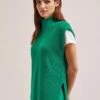 Janice Cotton Blend Funnel Neck Sleeveless Jumper - Emerald Green 2 Janice Cotton Blend Funnel Neck Sleeveless Jumper - Emerald Green -Cheap Closet Curation Store SU24 K177 JANICE EMERALDGREEN LS 1520