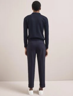 Josie Linen Blend Jumper - Navy -Cheap Closet Curation Store SU24 K180 JOSIE NAVY LS 3103