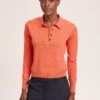 Josie Linen Blend Jumper - Orange -Cheap Closet Curation Store SU24 K180 JOSIE ORANGE LS 40459