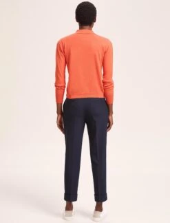 Josie Linen Blend Jumper - Orange -Cheap Closet Curation Store SU24 K180 JOSIE ORANGE LS 40507