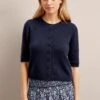Clara Cashmere Cardigan - Navy