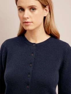 Clara Cashmere Cardigan - Navy -Cheap Closet Curation Store SU24 K189 CLARA NAVY LS 26737