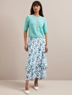 Clara Cashmere Cardigan - Spearmint -Cheap Closet Curation Store SU24 K189 CLARA SPEARMINT LS 277