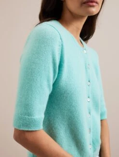Clara Cashmere Cardigan - Spearmint -Cheap Closet Curation Store SU24 K189 CLARA SPEARMINT LS 388