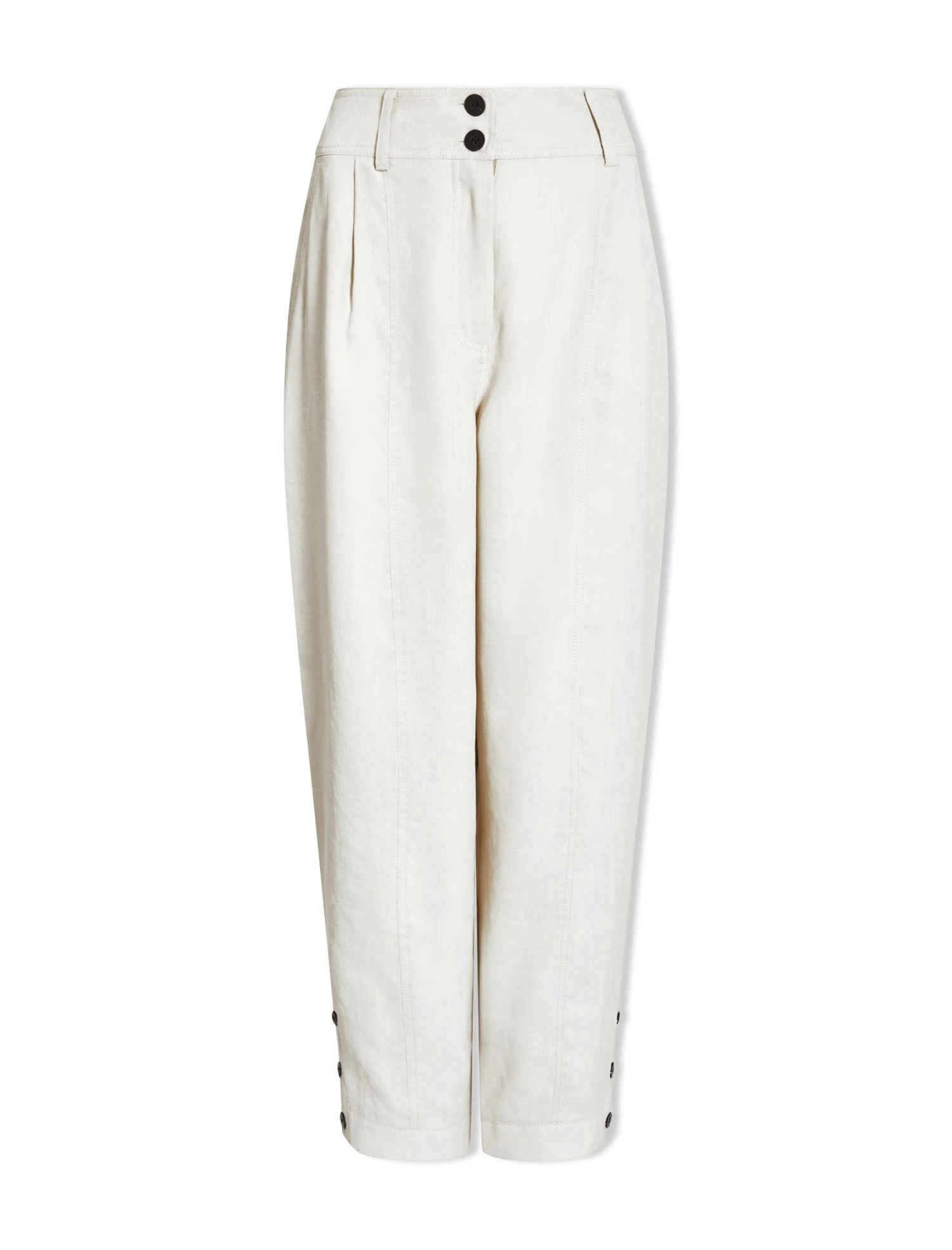 Tyson Techni Linen Tapered Trouser - Cream 5 Tyson Techni Linen Tapered Trouser - Cream - Image 3