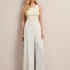 Tyler Linen Blend Wide Leg Trouser - Pearl 2 Tyler Linen Blend Wide Leg Trouser - Pearl -Cheap Closet Curation Store SU24 TR97 TYLER PEARL LS 25905