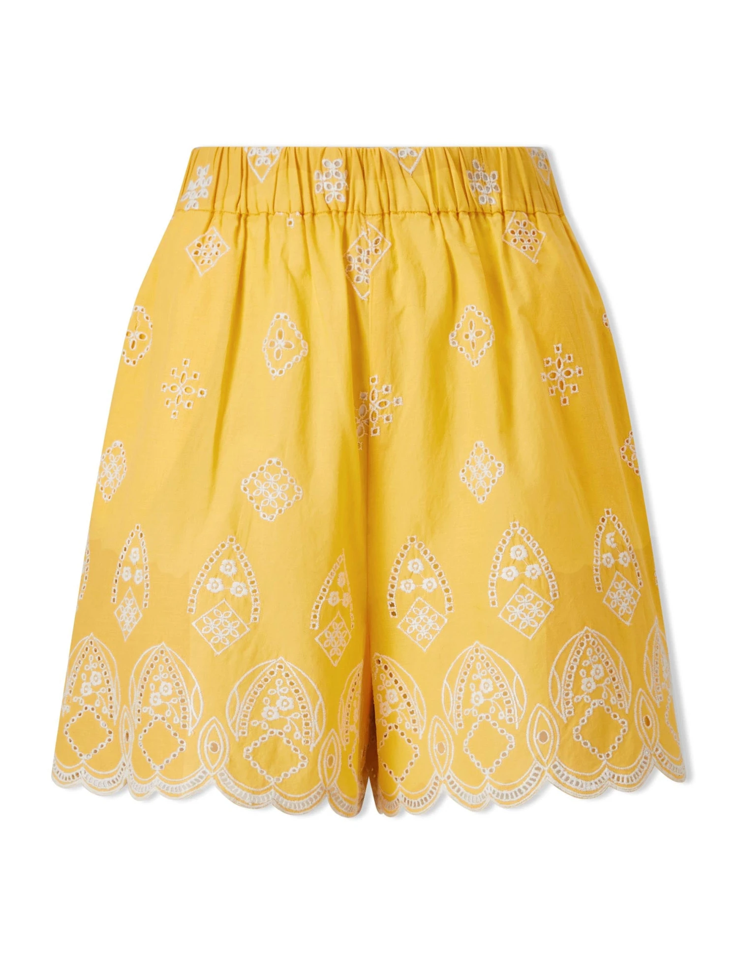 Bonnie Organic Cotton Shorts - Yellow White 7 Bonnie Organic Cotton Shorts - Yellow White - Image 5