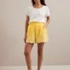 Bonnie Organic Cotton Shorts - Yellow White -Cheap Closet Curation Store SU24 TR98 BONNIE YELLOWWHITE LS 907
