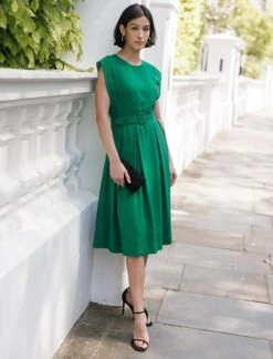 Thandie Techni Voile Midi Dress - Emerald Green -Cheap Closet Curation Store ThandieEmerald d86401c5 36b8 479e aaf7 61c214fd01f0