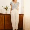 Tyson Techni Linen Tapered Trouser - Cream 2 Tyson Techni Linen Tapered Trouser - Cream -Cheap Closet Curation Store TysonMadison