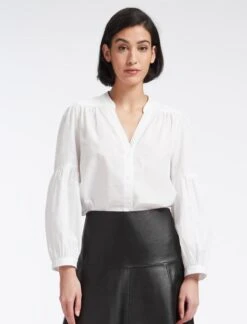 Ella Organic Cotton Shirt - White