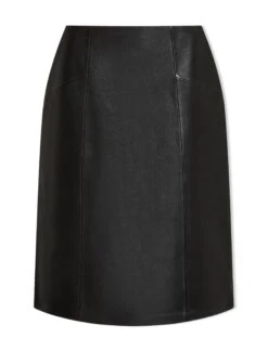 Skye Leather Pencil Skirt - Black -Cheap Closet Curation Store W123 SK167 SKYE BLACK