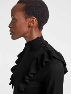 Loulou Wool Jumper - Black -Cheap Closet Curation Store WI21 K41 LOULOU BLACK LS 16251