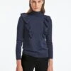 Loulou Wool Jumper - Denim Blue -Cheap Closet Curation Store WI21 K41 LOULOU DENIM BLUE LS 7050