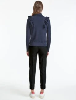 Loulou Wool Jumper - Denim Blue -Cheap Closet Curation Store WI21 K41 LOULOU DENIM BLUE LS 7093