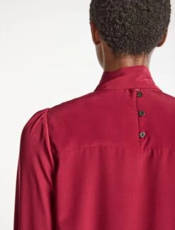 Bianca Blouse With Scarf - Red -Cheap Closet Curation Store WI22 B124 BIANCA RED LS 312